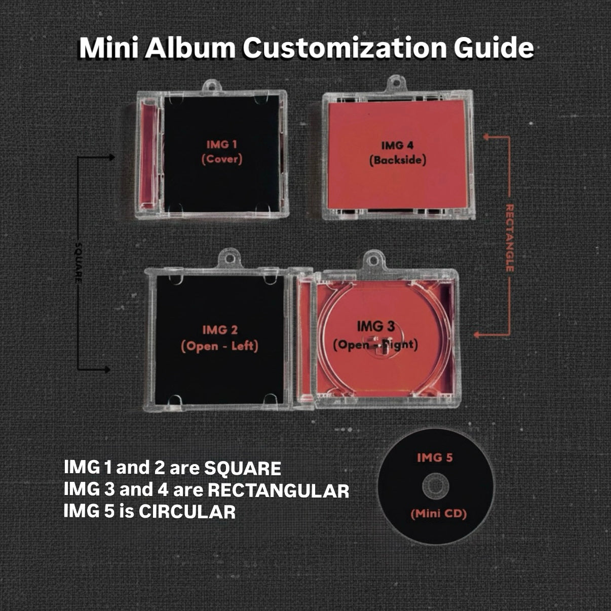 Customised Mini Album Keychain