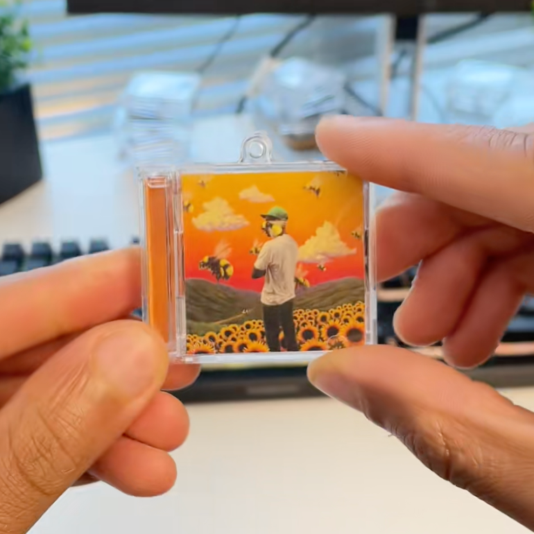 Flower Boy Mini Album Keychain