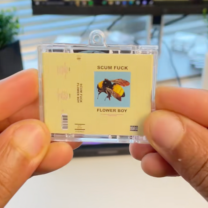 Flower Boy Mini Album Keychain